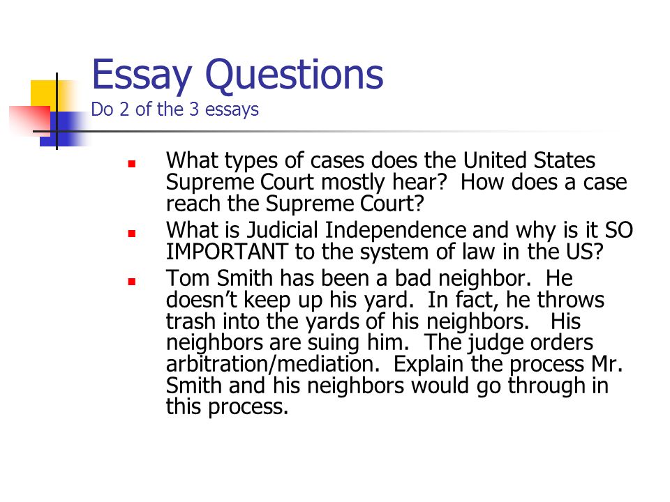 Process essay-supreme court operates